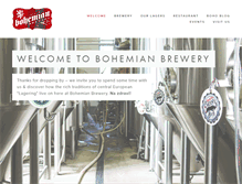 Tablet Screenshot of bohemianbrewery.com